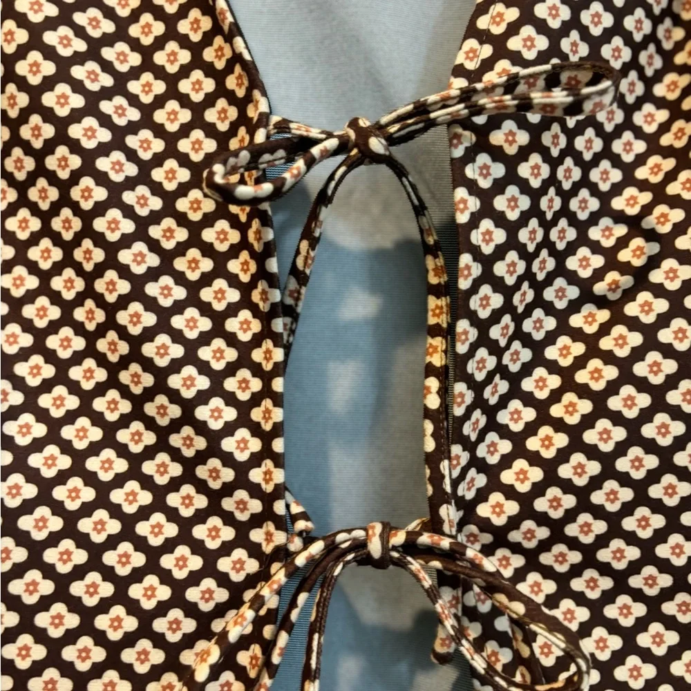 Cider Black and Orange Patterned Blouse - Picture 3 of 4
